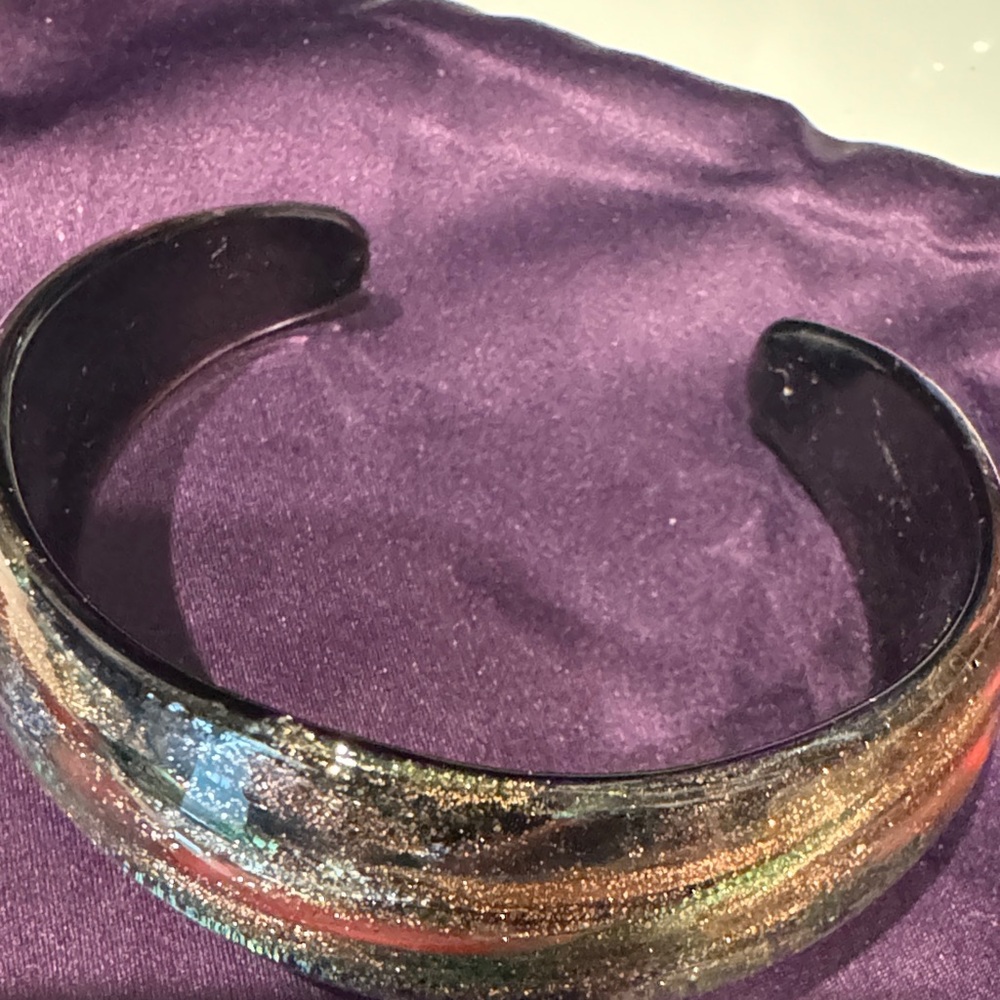 Multicolor Bangle And Ring Set - image 3